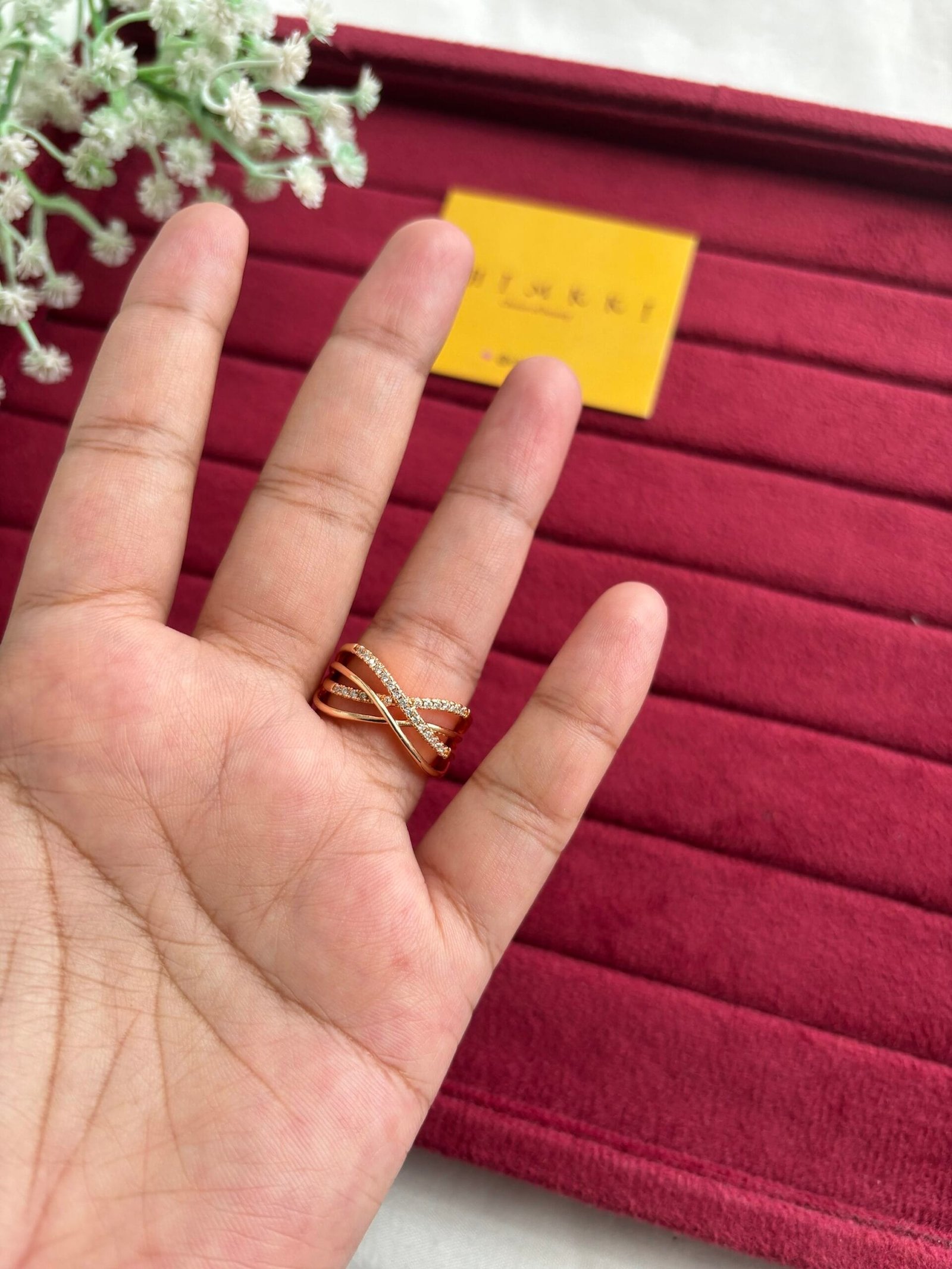 img_7977-2 Beautiful Ad stone Rosegold Ring🌸 - Image 1
