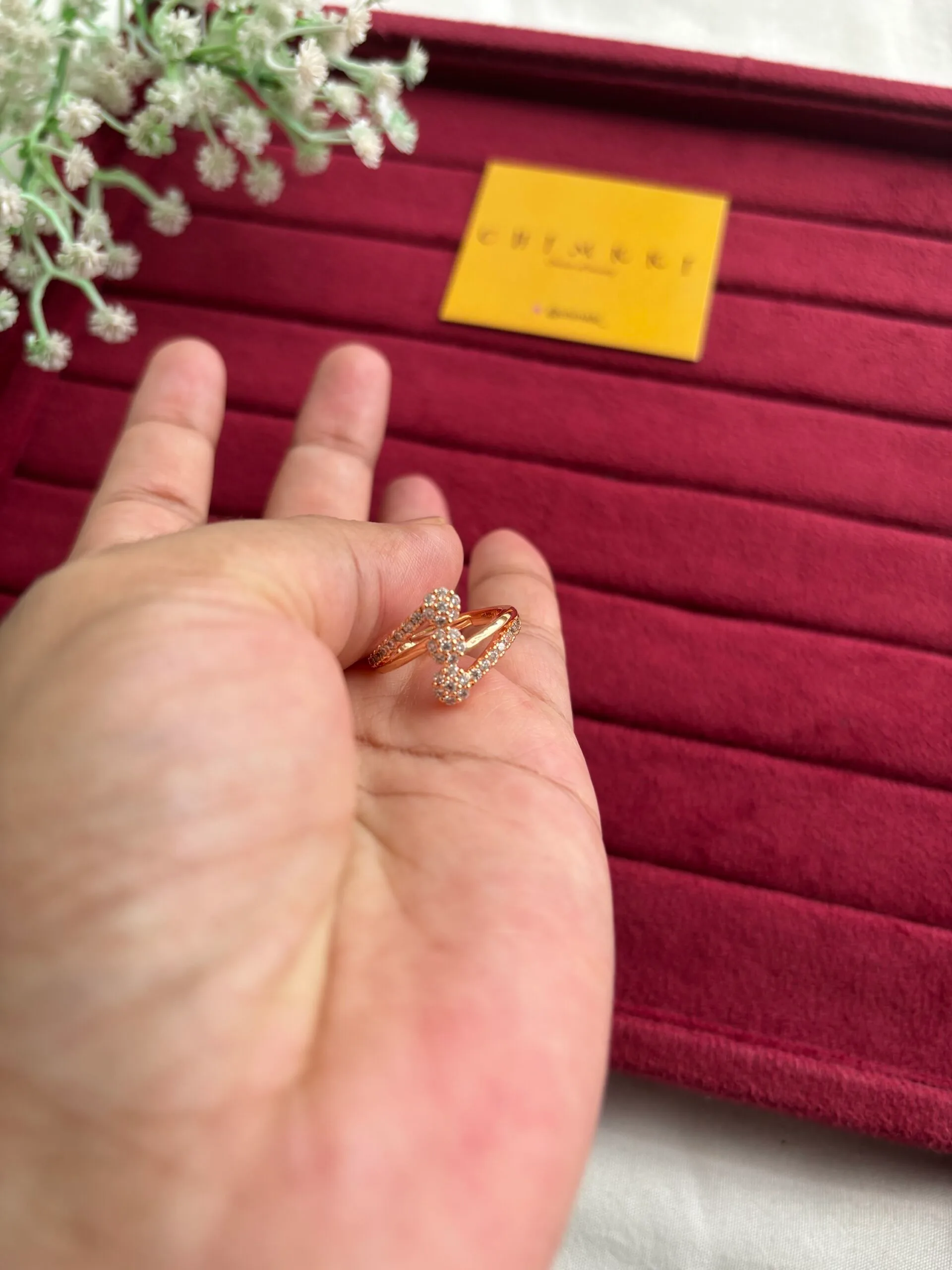 Beautiful Ad stone Adjustable Rosegold Ring 🌸 2002 - Image 3