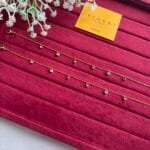 Beautiful multicolour charms Golden Anklet😍