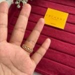 Beautiful Ad stone Golden Adjustable Ring ✨ 2040