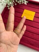 Beautiful Ad stone Golden Adjustable Ring ✨ 2040 - Image 2