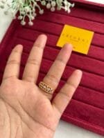 Beautiful Ad stone Golden Adjustable Ring ✨ 2040 - Image 3