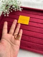 Beautiful Ad stone Golden Adjustable Ring ✨ 2040 - Image 4