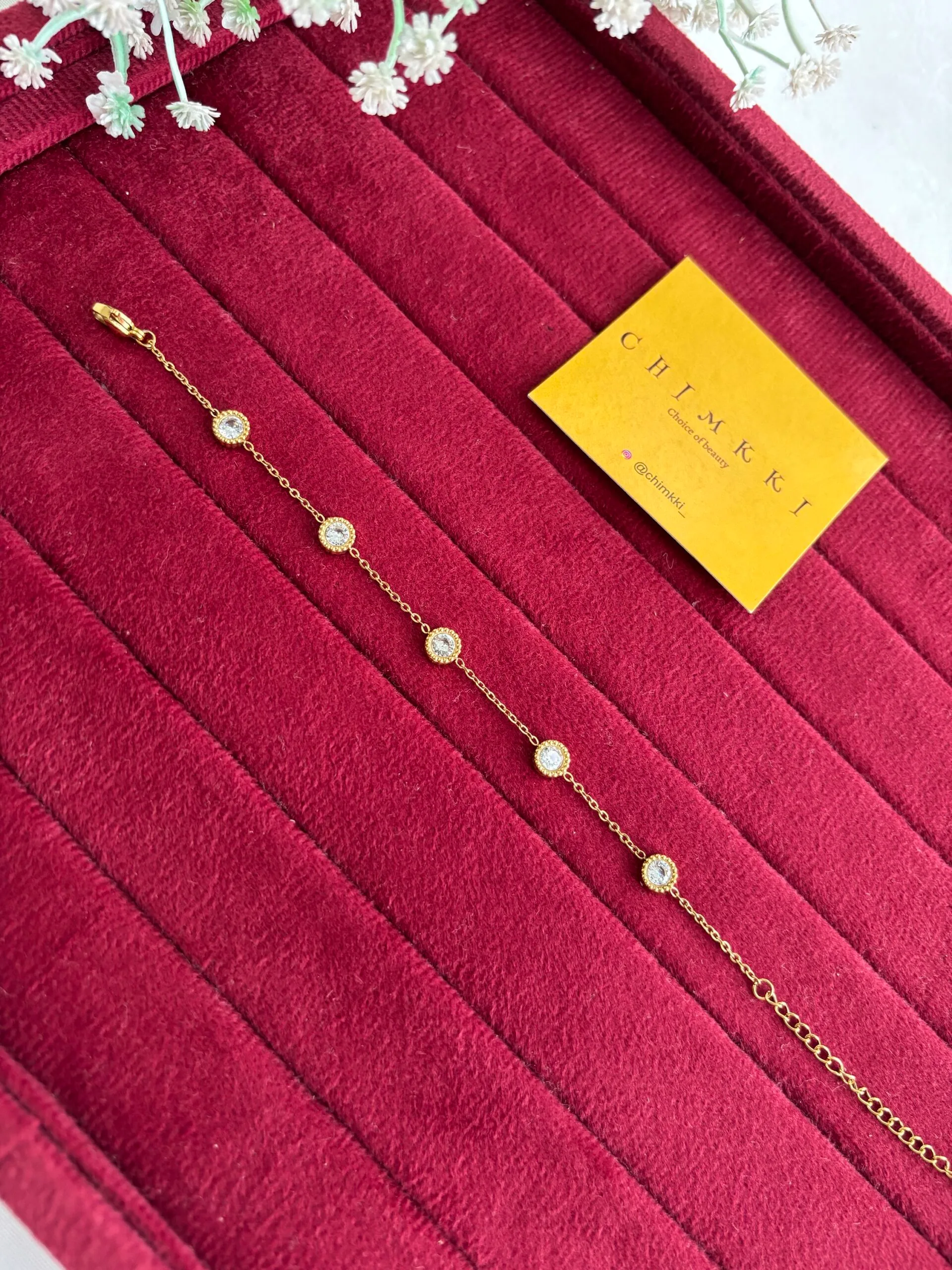 Beautiful circle design stone bracelet ✨2034 - Image 3