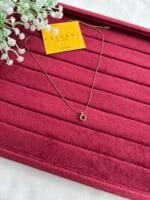 Beautiful Rectangular design Golden Necklace ♥️ - Image 2