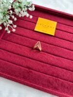 Beautiful Premium Golden V Ring 💍 2030 - Image 5
