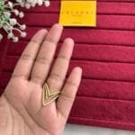Beautiful Premium Golden V Ring 💍 2030