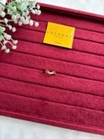 Beautiful Pretty Golden V Ring 💍 2029 - Image 4