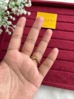 Beautiful Pretty Golden V Ring 💍 2029 - Image 2