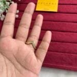 Beautiful Pretty Golden V Ring 💍 2027