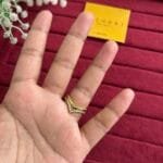 Beautiful Pretty Golden V Ring 💍 2026