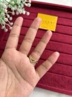 Beautiful Pretty Golden V Ring 💍 2026