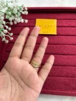 Beautiful Pretty Golden V Ring 💍 2025