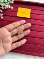 Beautiful Pretty Golden V Ring 💍 2025 - Image 3