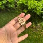 Beautiful Golden Flower design open bangle 😍♥️