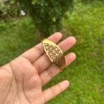 Beautiful Golden flower design Open bangle✨♥️