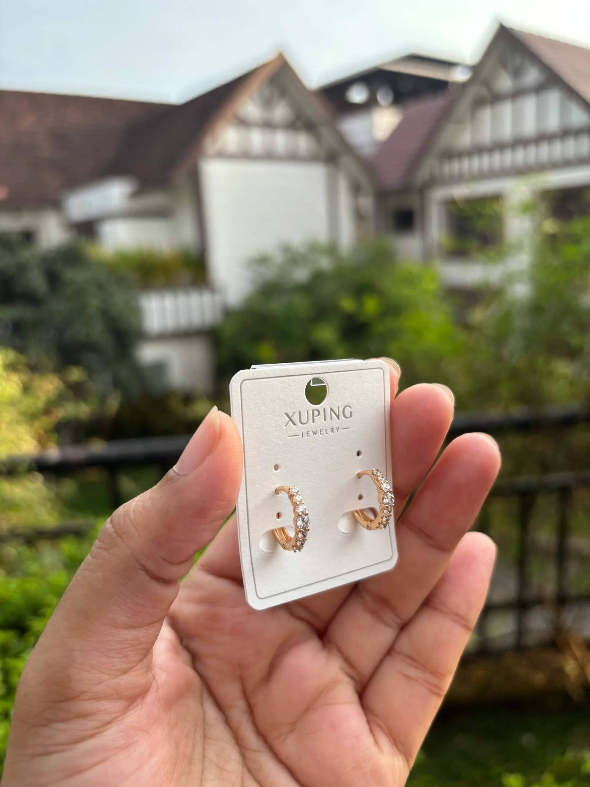 Beautiful Bali Earrings😍stone - Image 2
