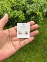 Beautiful Bow design Bali Earrings✨ Rosegold 🌸