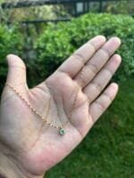 Beautiful circle design Green stone Necklace✨ - Image 3