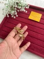Beautiful Golden Leaf design Open Bangle♥️ - Image 2