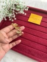Beautiful Golden Leaf design Open Bangle♥️ - Image 4