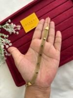 Beautiful multicolour stone statement Golden bracelet😍 - Image 3