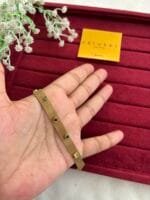Beautiful multicolour stone statement Golden bracelet😍 - Image 4