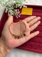 Beautiful multicolour charm open bangle Adjustable size😍 - Image 2