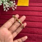 Beautiful white stone Golden Open Bangle♥️