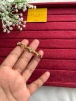 Beautiful white stone Golden Open Bangle♥️ - Image 2