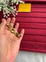Beautiful white stone Golden Open Bangle♥️ - Image 3