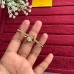 Beautiful infinity design Golden open bangle😍