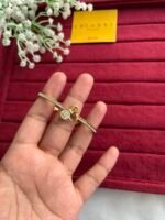 Beautiful infinity design Golden open bangle😍
