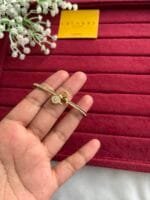 Beautiful infinity design Golden open bangle😍 - Image 2