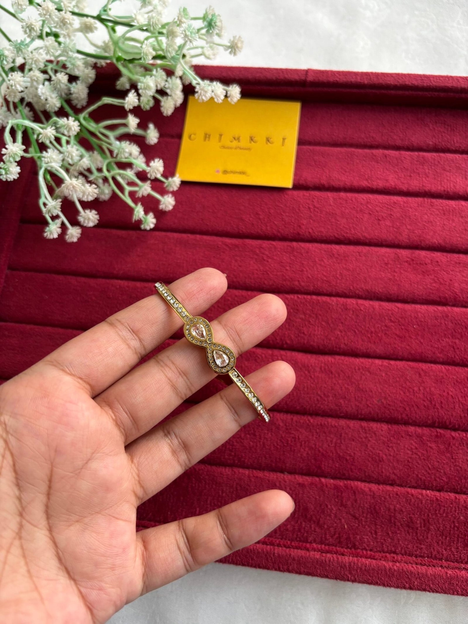 img_9597-2 Beautiful Golden Open bangle✨ - Image 1