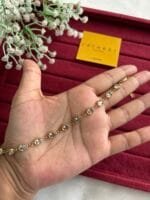 Beautiful white Oval stone Golden bracelet ♥️
