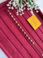 Beautiful white Oval stone Golden bracelet ♥️ - Image 3