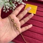 Beautiful flower design Golden bracelet 🌸