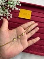 Beautiful flower design Golden bracelet 🌸 - Image 3