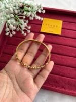 Beautiful circle design Golden Open Bangle♥️ - Image 4