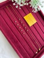 Beautiful charm design Golden Anklet🌟23cm design 5cm extension hoop 28cm total length kindly mention your size while order - Image 3