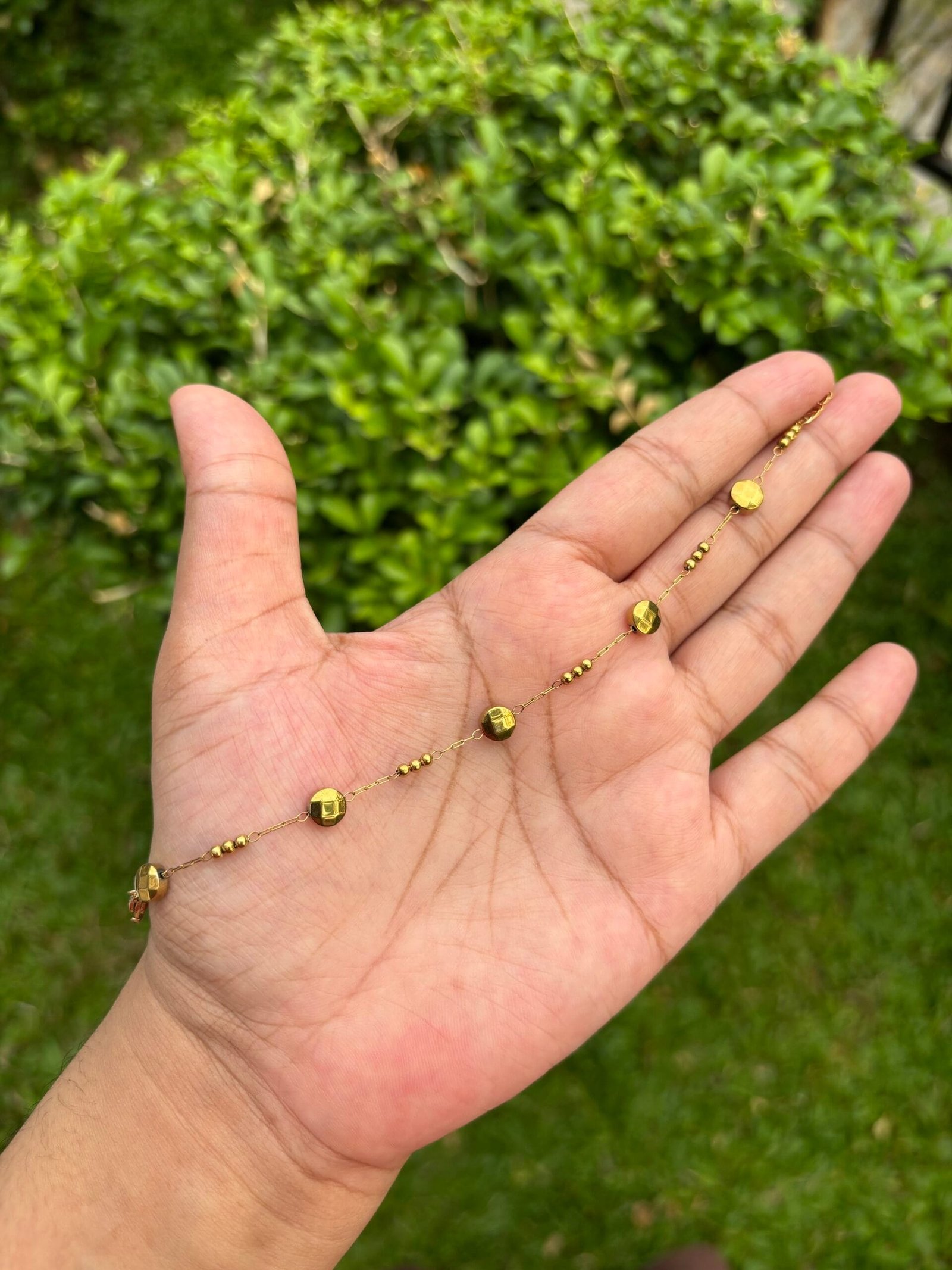 img_1564 Beautiful bead design Golden bracelet✨ - Image 1