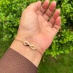 Beautiful Elegant Infinity design premium Rosegold Bracelet😍👌