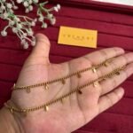 Beautiful charm design Golden Anklet🌟23cm design 5cm extension hoop 28cm total length kindly mention your size while order