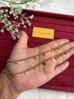 Beautiful charm design Golden Anklet🌟23cm design 5cm extension hoop 28cm total length kindly mention your size while order