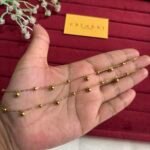 Beautiful ball design Golden Anklet🌟23cm design 5cm extension hoop 28cm total length kindly mention your size while order
