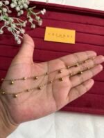 Beautiful ball design Golden Anklet🌟23cm design 5cm extension hoop 28cm total length kindly mention your size while order