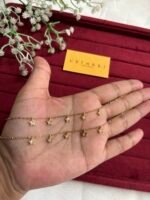 Beautiful  Star design Golden Anklet🌟23cm design 5cm extension hoop 28cm total length kindly mention your size while order