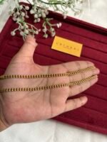 Beautiful minimal design Golden Anklet🌟23cm design 5cm extension hoop 28cm total length kindly mention your size while order - Image 2