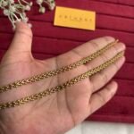 Beautiful design Golden Anklet🌟23cm design 5cm extension hoop 28cm total length kindly mention your size while order